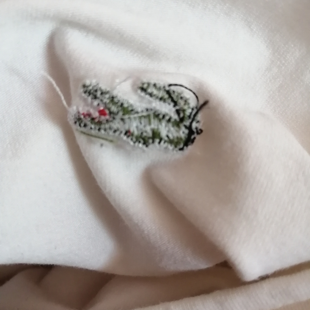 Lacoste white Tank Top Racer back Style sz… - Picture 7 of 11